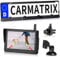 CARMATRIX Solar Funk Auto Rückfahrsystem HD Rückfahrkamera im Nummernschild mit 5 IPS Monitor Vorne o. Hinten Digital zum Nachrüsten ohne Bohren, Einparkhilfe Kennzeichenhalter kabellos (Solar 4)