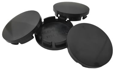 LEEQ 4 pcs Felgenkappen - Radkappen, Nabendeckel, Nabenabdeckung,Universal ABS Schwarz Nabenkappen, für Radnaben, Auto Zubehör, Radnaben(OD 56mm ID 51mm)