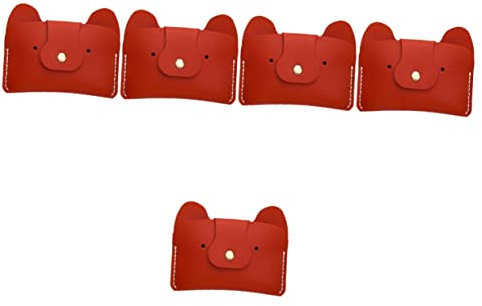BESTonZON 5 Sätze Diy-material-kit Taschenboden Häkeln Bastelbedarf Bastelset Für Kindertaschen Zubehör Zur Taschenherstellung Handgefertigte Taschenherstellungsmaterialien Rot Pu-leder