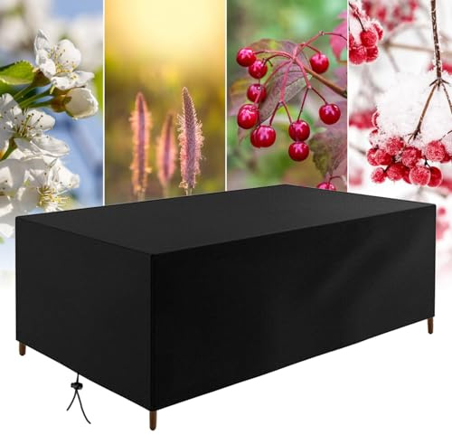 Winter Gartenmöbel Abdeckung 120x70x90cm/LxWxH 420D Oxford Schutzhülle Anti-UV Schutzhülle Gartenmöbel für Sofa Tisch Stühle Gartentische Terrassenmöbel Wasse Anti-Fade Schutz vor Kälte und Regen