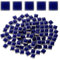 Sourcing Map 100g Dark Blue Square Mosaic Tiles, 0.4x0.4 Porcelain, 100 Pieces
