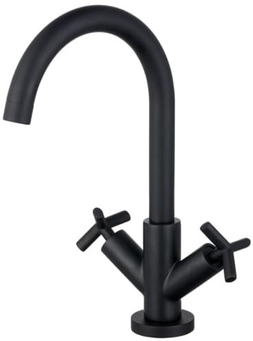 Essebagno Essekross mélangeur évier noir mat