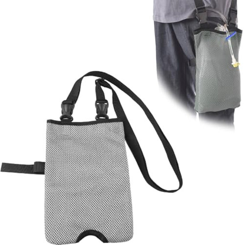 NJCXOLA Urindrainagebeutelhalter, Katheterbeutel mit Verstellbarem Riemen, Urin-Drainage-Beutelhalter, urinbeutel für unterwegs, Katheterbeutelabdeckung -Grau