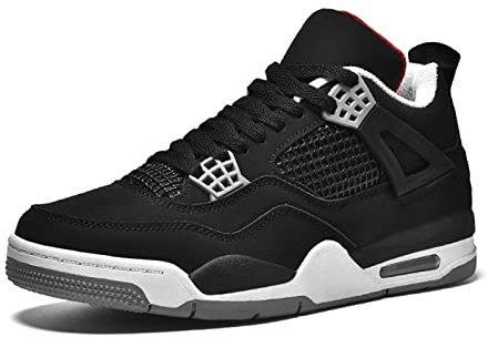 Aszeller Homme Basket-Ball Chaussures Femme Skate Air 4 rétro Classiques pour Baskets de décontractées pour Le Travail Course à Pied Marche