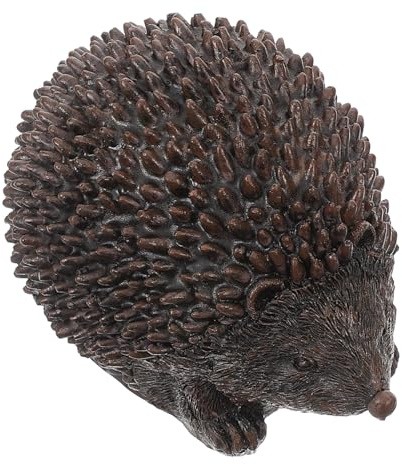 Igel Schlüsselversteckbox 1 Stück aus Kunstharz, für Garten und Hauseingang | Täuschendes Versteck, Widerstandsfähige Oberfläche, Naturgetreue Form, Schlüsselhalter, Deko für Vorgarten