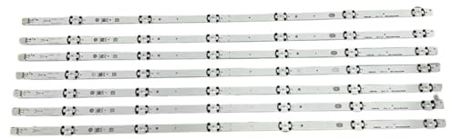 Bande de rétroéclairage LED pour Hitachi 55HB6W62, TELEFUNKEN TE55287S25T2M, TE55287S25TXM, DOMUS55DVI, D55F289N4CW et DOMUS55DVISM(Kit 7pcs For 1 TV)