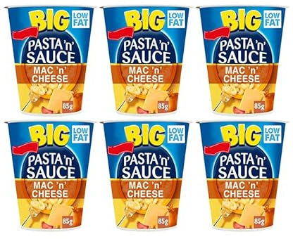 Pasta 'n' Sauce Big Mac 'n' Cheese Instant Pasta Pot, Low Fat, 85g,Pack Of 6