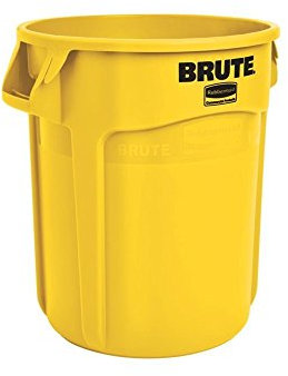 Rubbermaid Commercial Products FG262000YEL Brute Container, Jaune, 75,7 L