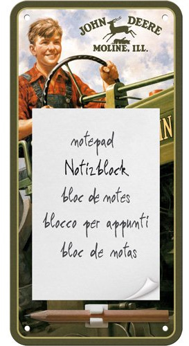 Nostalgic-Art Notizblockschild, Bunt, 20 x 10 cm (Notepad)