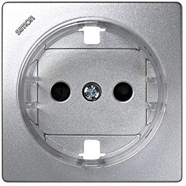 Simon - 73041-63 tapa enchufe 2p+tt schuko s-73 aluminio Ref. 6557363231