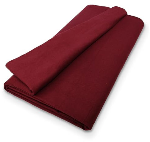 B1 Dekomolton Meterware – Molton-Vorhang aus Baumwolle, zu Dekorationszwecken oder zum Verbergen von Gegenständen – 3 m, 160 g/m2, Bordeauxrot