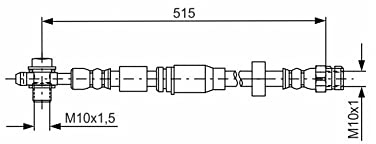 BOSCH 1 987 481 673 Brake Line Hose