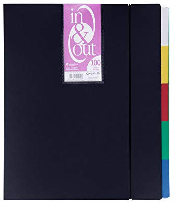 Grafoplas 39409010 Classeur contenant 100 pochettes amovibles, A4
