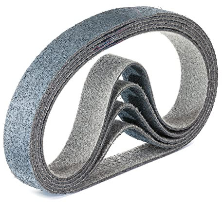 Score Abrasives Pro Line Vlies-Schleifband/Vliesband | 40 x 620 mm | 5 Stück | Körnung: ultra fine/ultra fein/grau (P500 - P600)