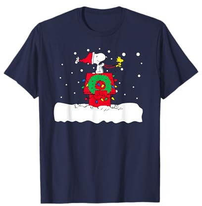 Peanuts Snoopy Urlaub Haus Schlitten T-Shirt