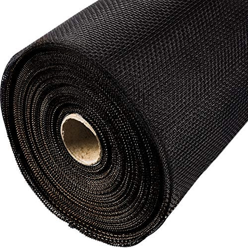 Stahlia Fliegengitter ALUMINIUM SCHWARZ B x L: 150x300CM Fliegennetz Fenster Balkontür Insektenschutz Gitter Lichtschachtabdeckung Aluminiumgewebe gegen Raten,Mäuse,Fliegen