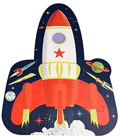 Space Age Rakete Puzzle