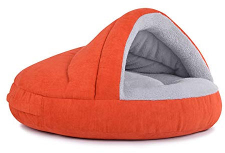 MyPado Hundehöhle außen schick, innen bequem, mit Dachstabilisierung, attraktive Farben, Füllung mit visco-elastischem Schaumstoff, Katzenhöhle