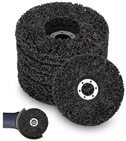 5 Pezzi Disco abrasivo 125 x 22 mm, CSD per la pulizia grossolana, per smerigliatrice angolare/flessibile, Nero