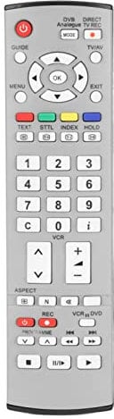 Annadue MBE272 TV Remote Control, Replacement Universal Remote Control for Plasma Viera HDTV 3D LCD LED TV/DVD Player/AV Receiver, 2 x AA Batteries (Not Included)