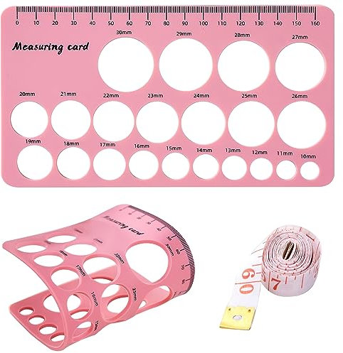 KISSBOBO Nipple Ruler, Essential Flange Sizing Measurement Tool for Breast Pump, Soft Silicone Flange Size Measure, Breast Flange Measuring Tool, Must-Have for New Mums/Women(Pink )