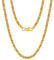 VEXXS Royal Byzantine Chain, 18K Real Gold Plated Gold Chain, Durable No Color Fading 4mm 6mm Men’s Necklace Chain Street Wear Hip Pop Necklace Chain Urban Fashion Jewelry (4mm-18K Gold, 20.00)