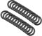 QUARKZMAN 16mm x 11mm x 2.5mm Nitrilkautschuk O-Ringe x 25 Stücke Rund Dichtungsscheibe für Wasserhahn Klempner Reparatur Dichtung Verbindung [Schwarz]