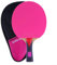 HpLive Tischtennisschläger, starke Rotationskontrolle, Tischtennisschläger, 7-lagiger Holz-Ping-Pong-Schläger mit langem Griff, geeignet für Allround-Typ (Pink)
