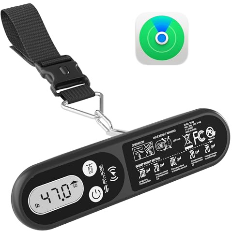 Slide Innovations Digital Luggage Scale, Portable Hanging Baggage Scale with Handle, Battery Included – Great for Suitcases, Luggage & Bags