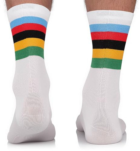 TODO Fahrradsocken Herren und Damen. Atmungsaktive Rennrad Socken. Motiv Fahrrad-Socken Herren, Radsocken Herren (World Champion, 39-42)