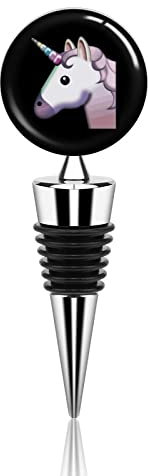 Unicorn Alloy Wine Stopper With Grip Top Tapered Leak Proof Bottle Stoppers For Home Bar Party