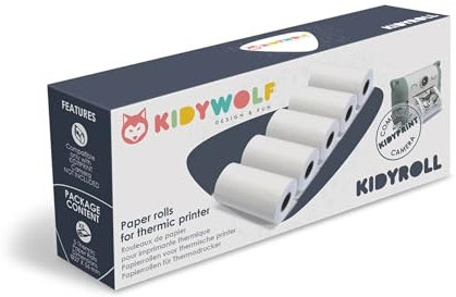 Kidywolf Kidyroll Refill Papier pour Kidyprint Camera KIDYROLL-PA