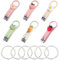 Lot de 6 Coupe-Ongles Mignons - Porte-Clés, Styles Variés, Dessin Animé, Pliable, Anti-Éclaboussures - Kit de Manucure