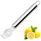 Lemon Stainless Steel Zester，Lemon Zester Peeler， Kitchen Peeler Tool for Cocktails Lime Oranges Kitchen Gadgets (Silver-1)