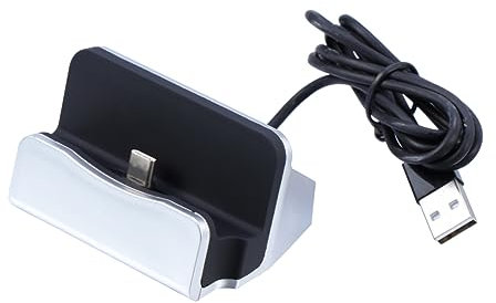 COLLBATH Stazione USB Tipo C per Smartphone per Caricabatterie Tavolo Docking Station Portatile per Sincronizzazione e