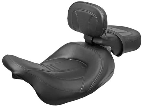 TUHBCX Motorradsitze Sitzbänke Für CVO Für Touring Für Street Motorrad Fahrer Zwei Passagier Sitz Mit Fahrer Rückenlehne Für Road Glide Für Classic Special 2009-2023 Motorrad Sitzkissen