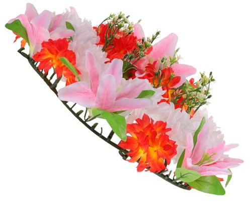 Cabilock Künstliche Friedhofsblumen Und Blumengirlande Trauerkranz Trauerkranz Friedhofsdeko