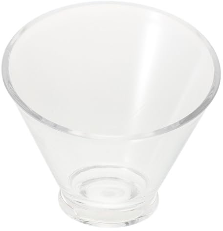 Cabilock Ensalaria Acrílica Transparente Cuenco Para Servir Frutas Postres y Ensaladas