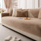 LINGKY Sofa Überzug, Samt Sofabezug 1 2 3 4 Sitzer Sofabezüge Couch Überzug L Form Ecksofa Sofa Couch Überwurfdecke, Sofahusse Sofaüberwürfe Sofaschoner Sofa Abdeckung (Kaffee,90x160cm)