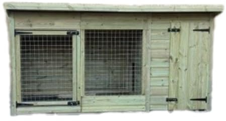 Benchmark 8 x 4ft Dog Kennel - Durable, Weatherproof, DIY Animal House