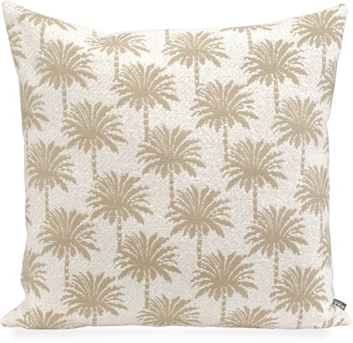 H.O.C.K. Vamosa Palms Outdoor Wendekissen: Das perfekte Kissen für Garten und Terrasse - Wasserabweisend, Farbecht, Schimmelresistent (Natur Taupe, 60x60cm)