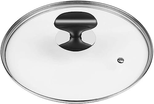 Transparenter Topfdeckel aus Edelstahl, geeignet für jeden runden Topf, mehrere Größen zur Auswahl, Küchenkochgeschirr, 50 cm