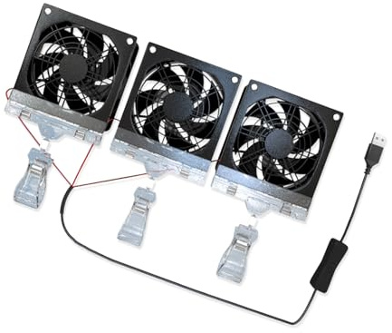 Fazvncv Small Aquarium Fan USB FishTank Clip on Fans Water Plant Cool Low Noise Marine Aquariums