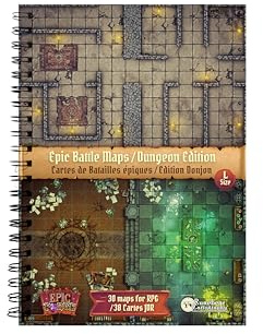 Epic Forge - Buch Spielbrett: Dungeons (297 x 218 mm), Größe L – Hardcover