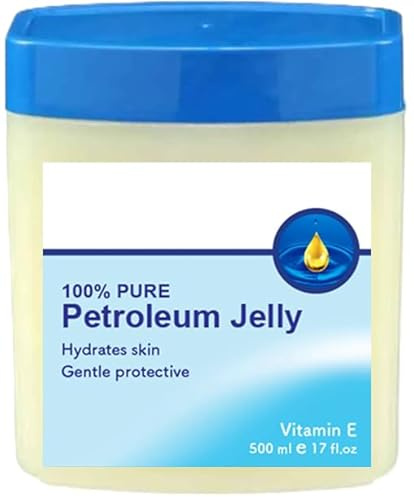 Vitamim E Enriched Petroleum Jelly, Norishes Skin, Prevents Dryness, 100% Pure, Large 500ML Tub