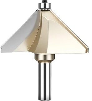 Fraise à chanfreiner à 45 degrés avec roulement, outil de coupe CNC for le travail du bois(X00322)