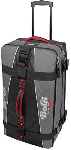 BoGi Bag Durchläufer Koffer, 71 cm, 85 L, Grau/Schwarz