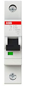ABB S201-C63 Sicherungsautomat - S200-1P - 63 A - C(AC) 6 kA 2CDS251001R0634