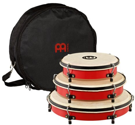 Meinl Percussion PL-SET Plenera Set, 3-teilig ( 20,32 cm (8 Zoll) Quinto, 25,4 cm (10 Zoll) Seguidor, 30,48 cm (12 Zoll) Tumbador), inkl. Nylontasche