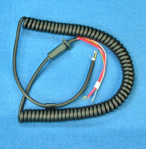 Workman Replacement MIC CORD - 6 wire - 10 Ft Coiled - CB/Ham Radio - MIL10